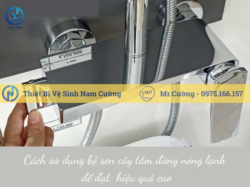 Bộ sen cây tắm đứng nóng lạnh p-s008