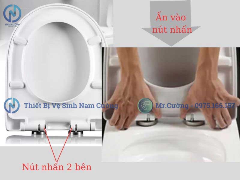 Cách tháo nắp bồn cầu