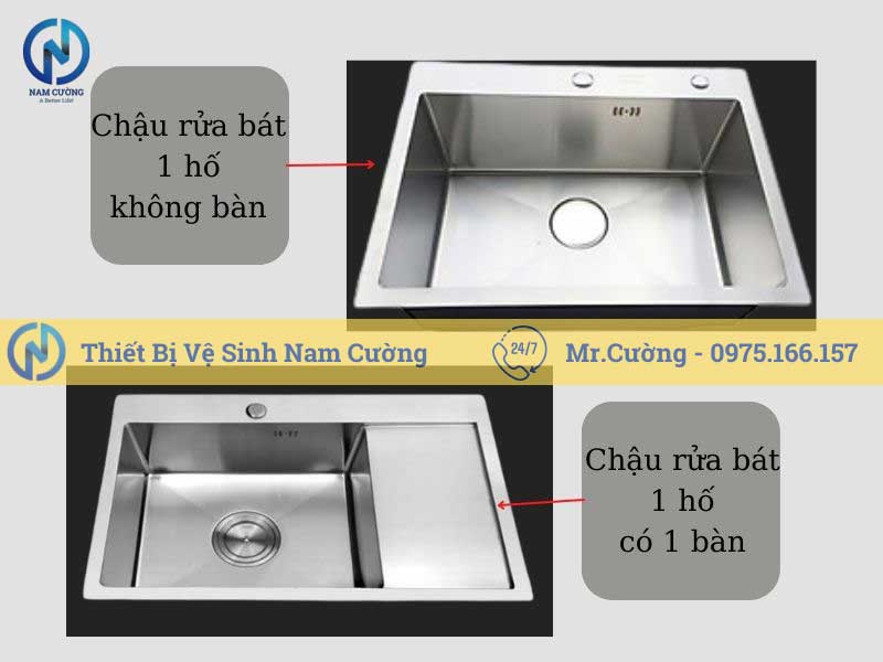 Chậu rửa bát 1 hố