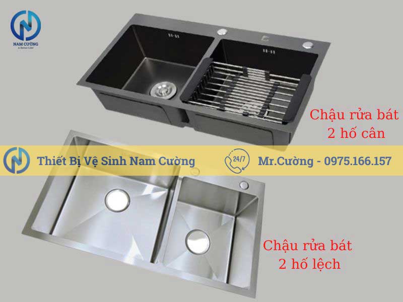 Chậu rửa bát 2 hố