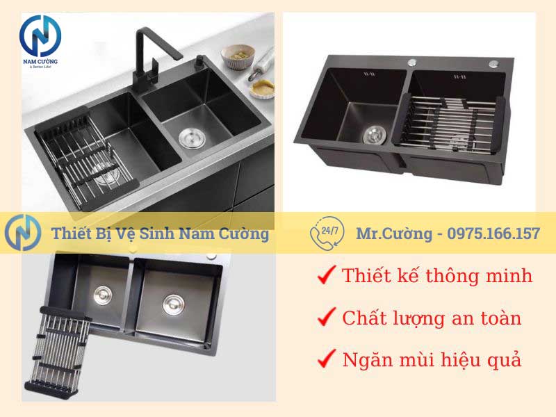 Chậu rửa bát 2 hố