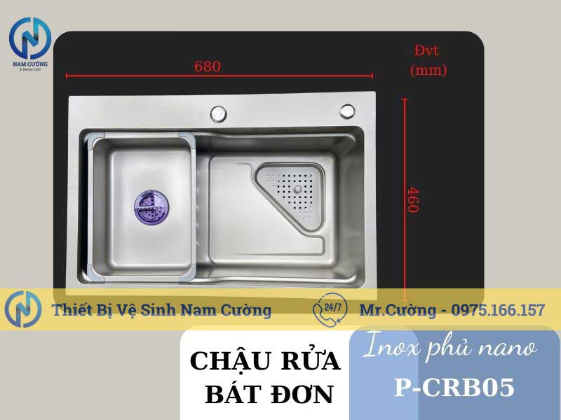 Chậu rửa bát đơn P-CRB05