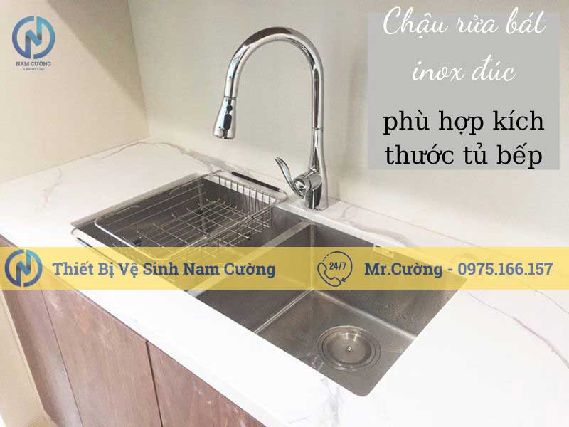 Chậu rửa bát inox 304 đúc