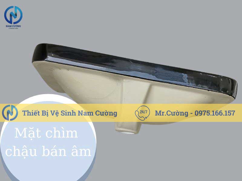 Chậu rửa mặt bán âm 3111