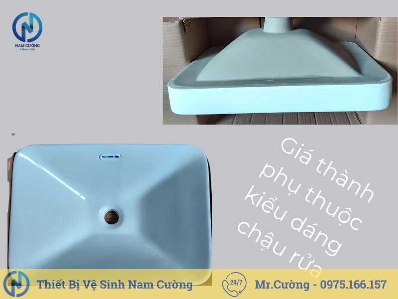 Chậu rửa mặt bán âm 3111A