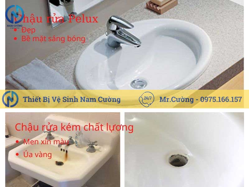 Chậu rửa mặt (chậu lavabo) giá rẻ