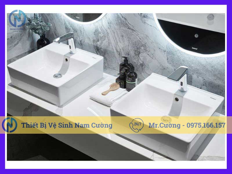 Chậu rửa mặt chậu lavabo vuông