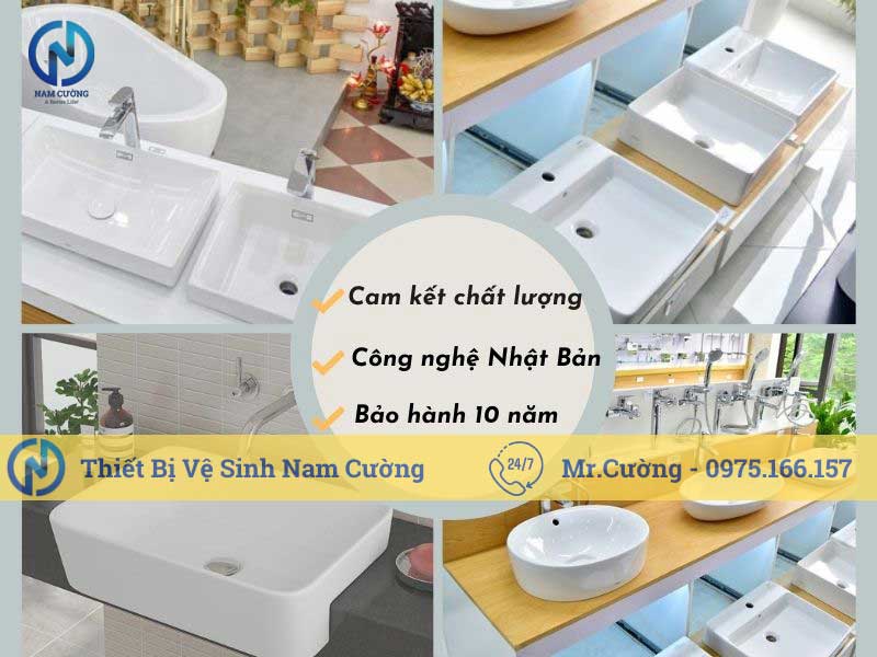 Chậu rửa mặt chậu lavabo vuông