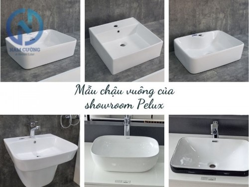 Mẫu chậu rửa mặt (chậu lavabo) vuông đẹp, mới nhất hiện nay