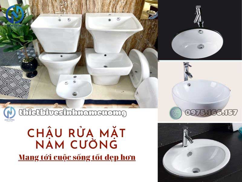 Chậu rửa mặt chính hãng, giá rẻ tại huyện Tiền Hải Thái Bình