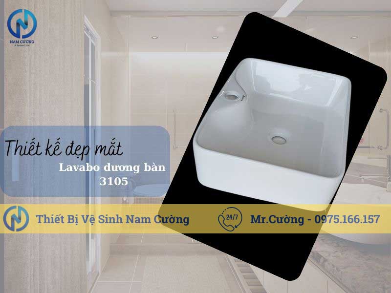 Chậu rửa mặt đặt bàn 3105