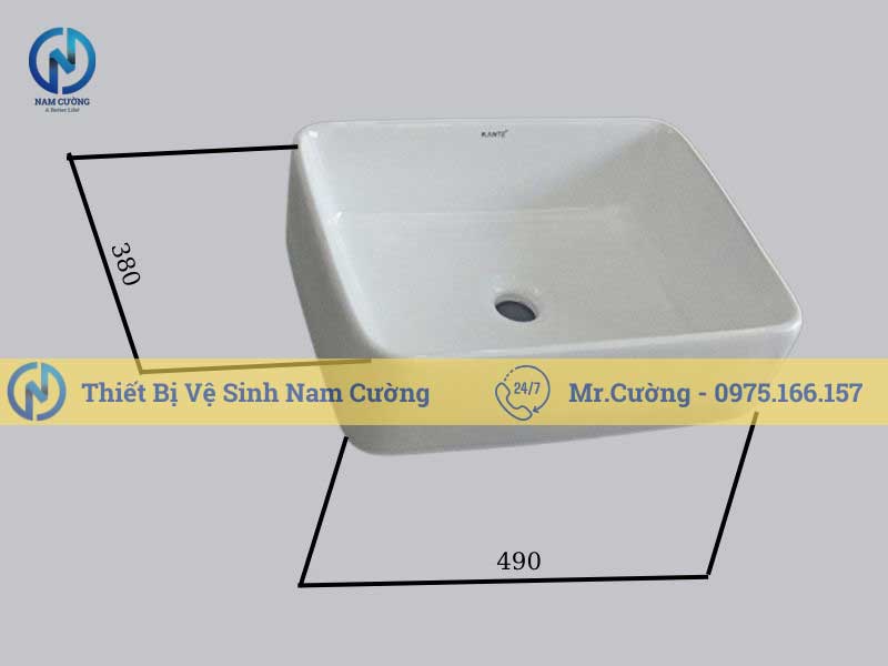 Chậu rửa mặt đặt bàn 3105a