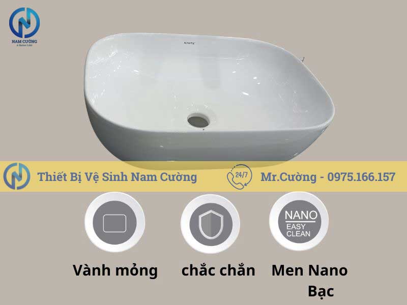 Chậu rửa mặt đặt bàn 3107A