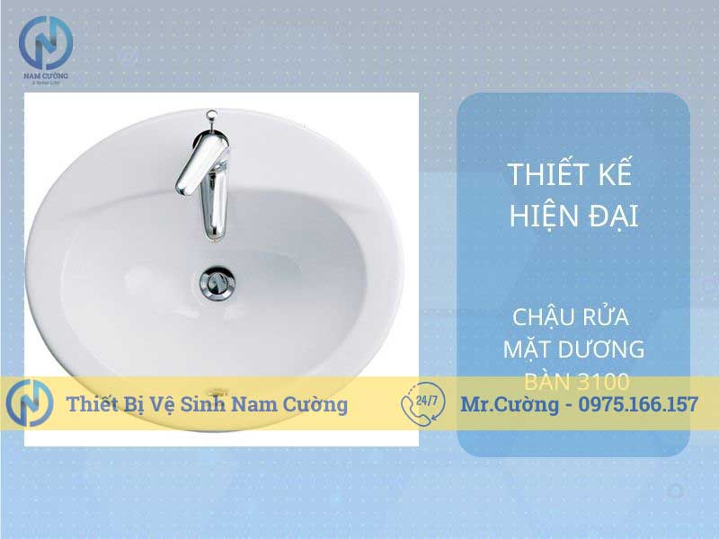 Chậu rửa mặt dương vành 3100