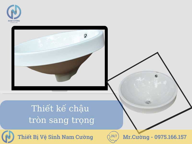 Chậu rửa mặt dương vành 3129