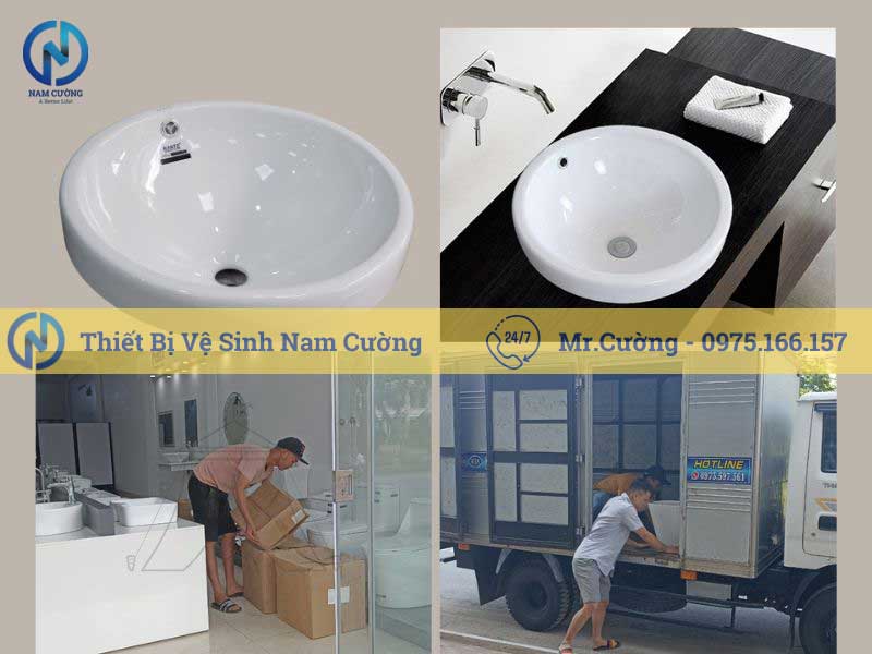 Chậu rửa mặt dương vành 3129