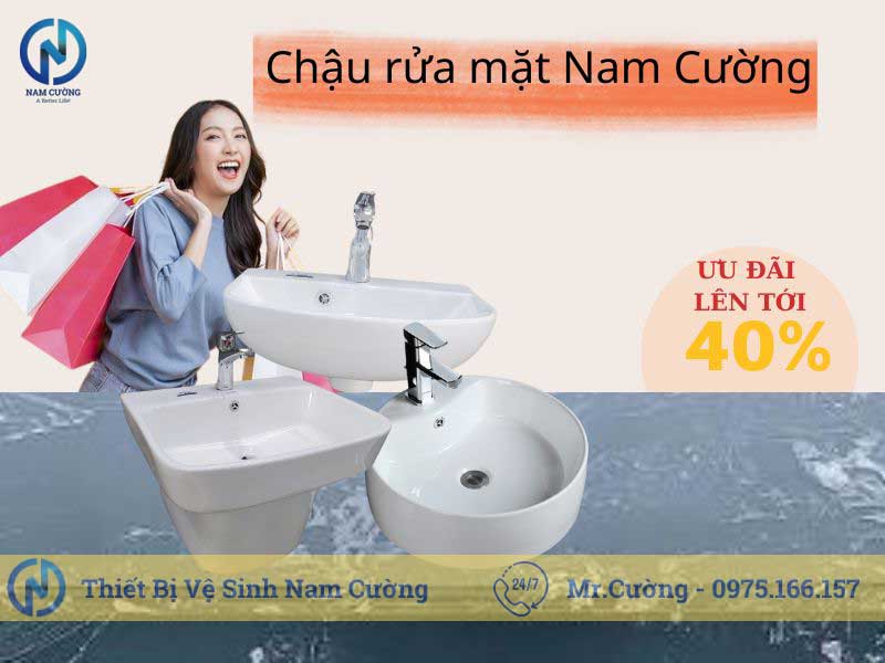 Chậu rửa mặt tại huyện Hưng Hà Thái Bình uy tín, giá rẻ