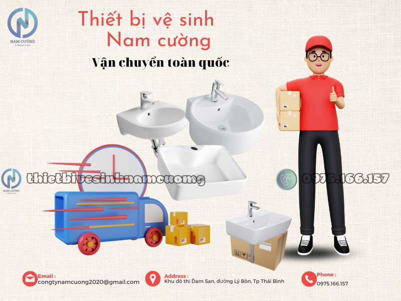 Chậu rửa mặt tại huyện Kiến Xương Thái Bình chính hãng, giá rẻ