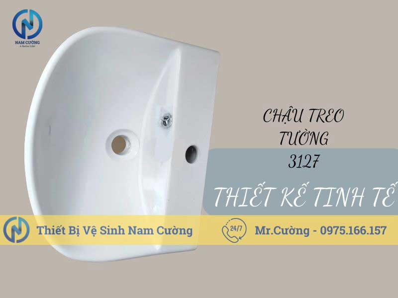 Chậu rửa mặt treo tường 3127