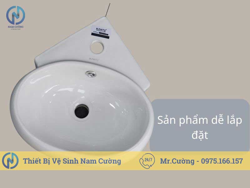 Chậu rửa mặt treo tường góc 3130