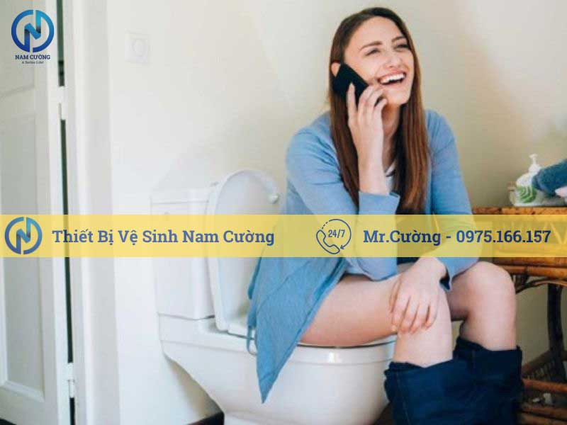 Bồn cầu vệ sinh mang đến tính tiện nghi và sang trọng cho không gian phòng tắm