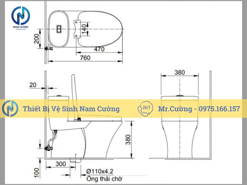 Tìm hiểu bồn cầu liền khối (bồn cầu nguyên khối), chọn bồn cầu liền khối hiệu quả