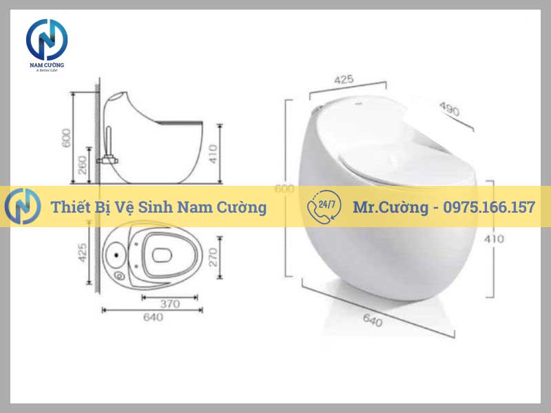 Tìm hiểu bồn cầu liền khối (bồn cầu nguyên khối), chọn bồn cầu liền khối hiệu quả