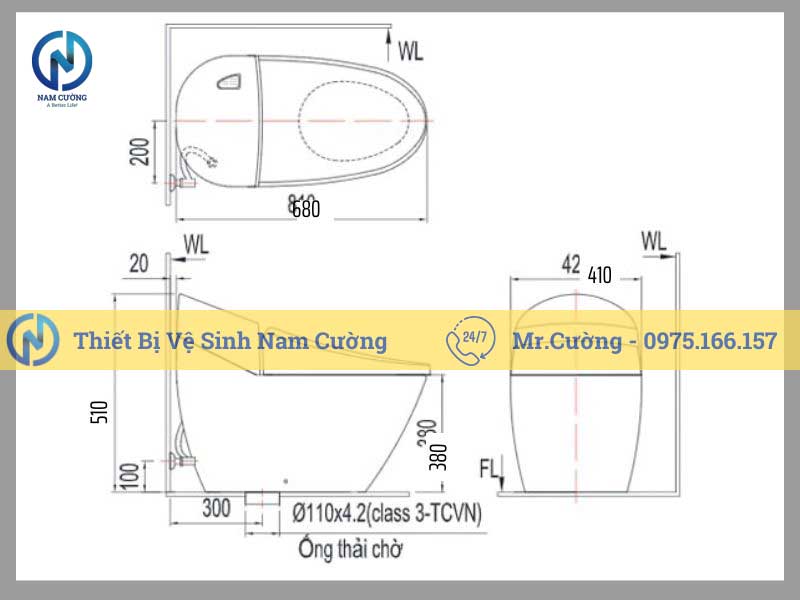 Tìm hiểu bồn cầu liền khối (bồn cầu nguyên khối), chọn bồn cầu liền khối hiệu quả