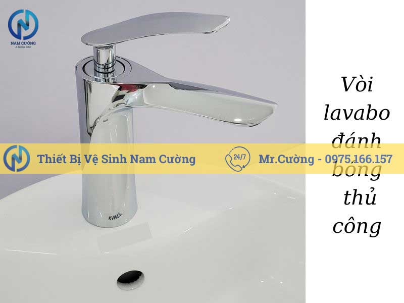 Vòi lavabo nóng lạnh inox 304 bền, đẹp, chính hãng