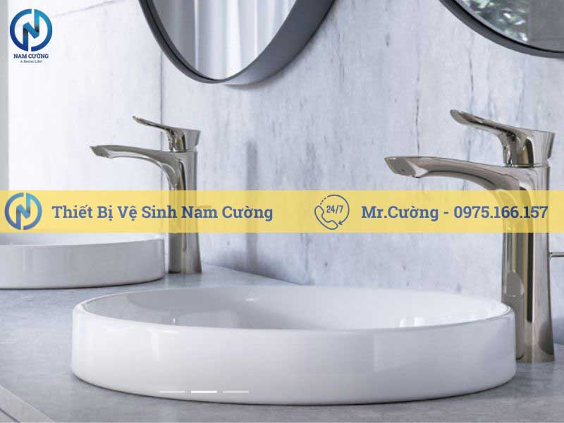 Vòi nước lavabo đồng mạ niken crom cao cấp