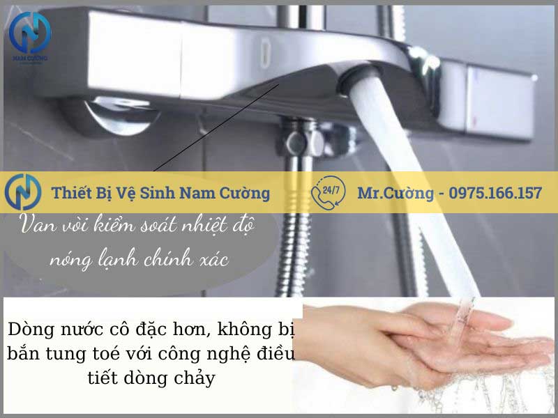 Vòi sen tắm đứng nóng lạnh nhiệt độ p-s009